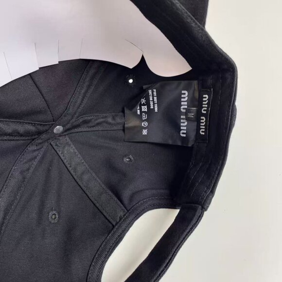 Miu Miu black baseball cap main image 6